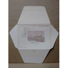ARGENTINA ENTERO POSTAL GJ SZC-14B-10-C SOBRE CARTA MEMORANDUM POSTAL CON VISTA INTERIOR DE BARCOS NUEVO U$ 25